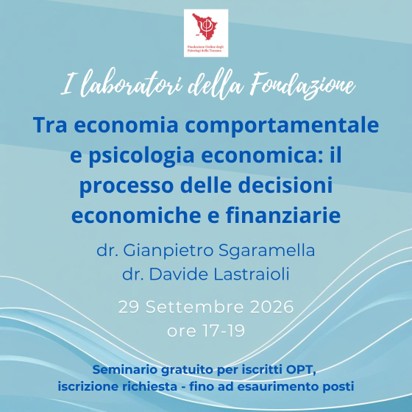 29 settembre psicologia economica fondazione